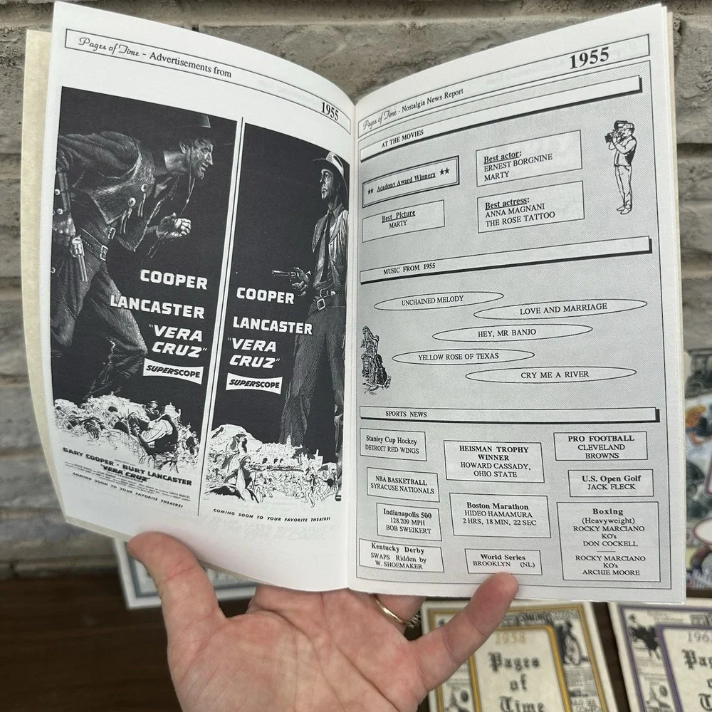 7 Year Pages Of Time Nostalgia News Report Booklet 1903,‎ 07, 32, 33, 55, 58, 63